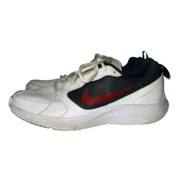 Nike Todos mens 9 white black + red sneakers - Picture 1 of 9
